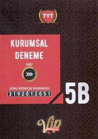 Vip TYT Kurumsal Deneme Fast 5 B Soru Kitapçığı ürün görseli 1