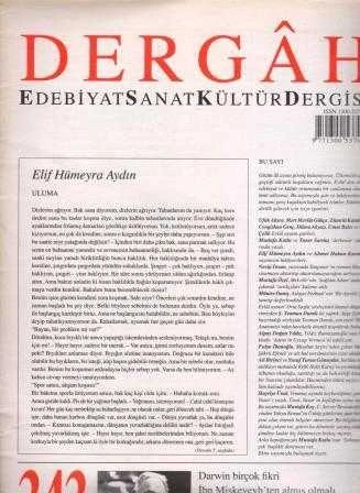 Dergah Aylık Edebiyat Sanat Kültür Dergisi + Özel Eki İle Birlikte "Darwin Birçok Fikri İbn Miskeveyh'ten Almış Olabilir" / Yıl: 2018 Sayı: 343 Cilt: XXIX ürün görseli 1