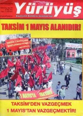 Yürüyüş Bağımsızlık Demokrasi Sosyalizm İçin "Taksim 1 Mayıs Alanıdır / Taksim'den Vazgeçmek 1 Mayıs'tan Vazgeçmektir" / Yıl: 2016 Sayı: 518 - İlk Baskısı ürün görseli 1