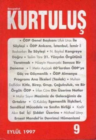 Sosyalist Kurtuluş Yıl: Eylül 1997 Sayı: 9 ürün görseli 1