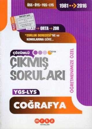 ÖSS - ÖYS - LGS - LYS 1981 - 2016 Çözümlü Çıkmış Sorular Coğrafya "Zorluk Derecesine ve Konularına Göre" / Öğretmenimize Özel ürün görseli 1