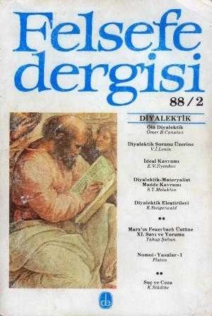 Felsefe Dergisi / Diyalektik Yıl: 1988 Sayı: 2 ürün görseli 1