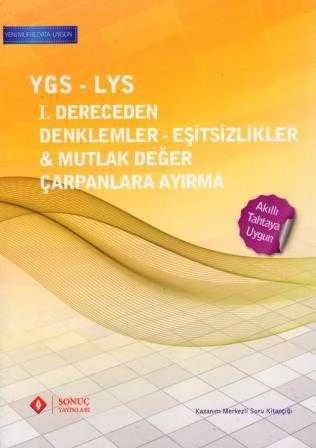 YGS - LYS 1. Dereceden Denklemler - Eşitsizlikler & Mutlak Değer - Çarpanlara Ayırma "Akıllı Tahtaya Uyumlu / Kazanım Merkezli Soru Kitapçığı" ürün görseli 1