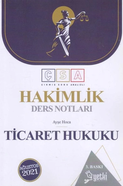Hakimlik Ders Notları Ticaret Hukuku ürün görseli 1