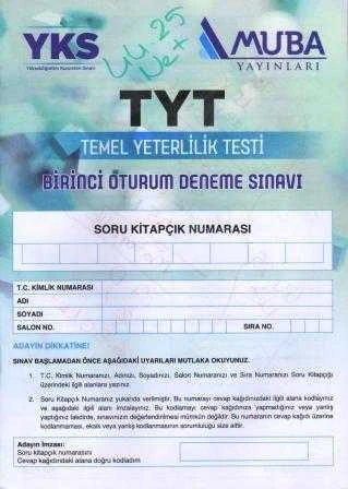 YKS - TYT 1. Oturum Deneme (Türkçe - Sosyal - Matematik - Fen) ürün görseli 1