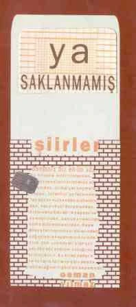 Ya Saklanmamış Şiirler / 1995 Yılı İlk Baskısı ürün görseli 1