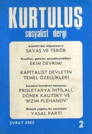 Kurtuluş Sosyalist Dergi "Savaş ve Terör / Ekim Devrimi" / Yıl: Şubat 2002 Sayı: 2 ürün görseli 1