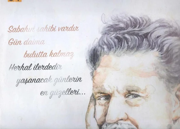 Arkalı Önlü Nazım Hikmet Ran ve Cahit Zarifoğlu Posteri (OT Dergisinin Posteridir) ürün görseli 1