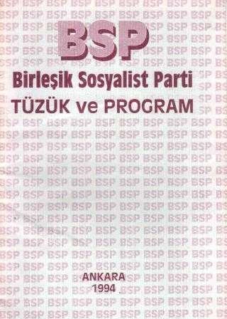 BSP "Birleşik Sosyalist Parti Tüzük ve Program"/ 1994 Yılı İlk Baskısı ürün görseli 1