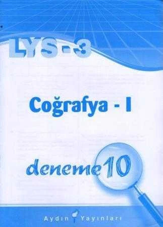 LYS - 3 Coğrafya 1 Deneme No: 10 ürün görseli 1