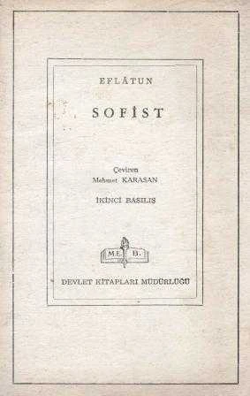 Sofist / Mehmet Karaasan Çevirisi - 1967 Yılı İkinci Baskısı ürün görseli 1