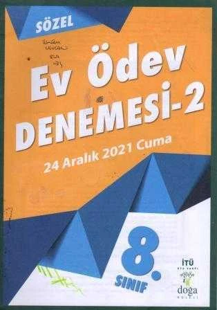 8. Sınıf Sözel Aralık 2021 Ev Ödev Denemesi 2 ürün görseli 1