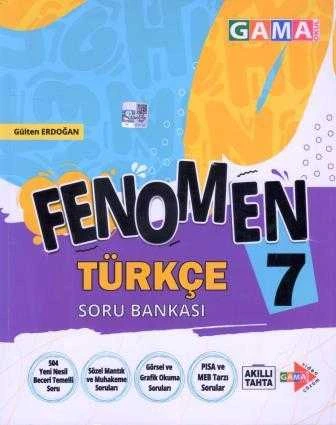 Gama Okul / Fenomen 7. Sınıf Türkçe Soru Bankası / 504 Yeni Nesil Beceri Temelelli Soru - Sözel Mantık ve Muhakeme Soruları - PISA ve MEB Tarzı Sorula ürün görseli 1