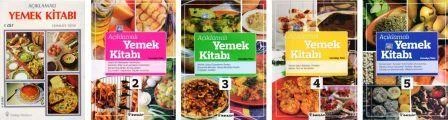Açıklamalı Yemek Kitabı 5 Cilt Tam Takım (Cilt: 1-2-3-4-5) / 2005 Yılı Renkli İlk Baskısı ürün görseli 1