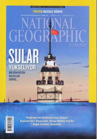 National Geographic Türkiye / Sular Yükseliyor, Bir Gün Bütün Buzlar Erirse - Buzsuz Dünya Posteri - Eylül 2013 ürün görseli 1