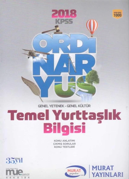 KPSS Ordinaryüs GY/GK Temel Yurttaşlık Bilgisi Konu Anlatımı Çıkmış Sorular + Konu Testleri ürün görseli 1