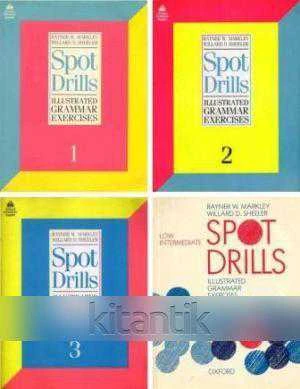 SPOT DRILLS - ILLUSTRATED GRAMMAR EXERCISES 1 + 2 + 3 + LOW INTERMEDIATE (4 BOOK SET) ürün görseli 1