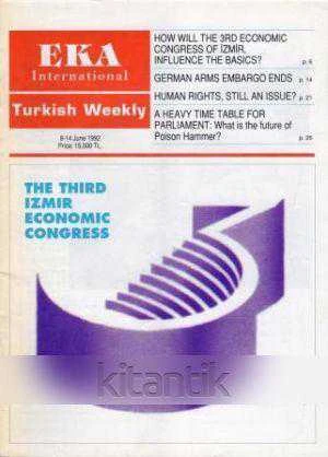 EKA INTERNATIONAL TURKISH WEEKLY HAZİRAN 1992 THE THIRD IZMIR ECONOMIC CONGRESS ürün görseli 1