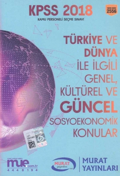 KPSS Türkiye ve Dünya ile İlgili Genel Kültürel ve Güncel Sosyoekonomik Konular ürün görseli 1