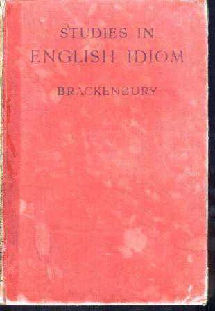 Studies In English Idiom - 1935 Yılı Bez Ciltli 8. Baskısı ürün görseli 1