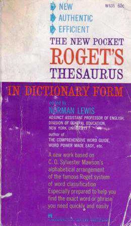 The New Pocket Roget's Thesaurus In Dictionary From - 1961 Yılı Üçüncü Baskısı ürün görseli 1