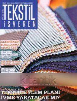Tekstil - İşveren Dergisi Eylül-Ekim 2015 Sayı 415 - Kuşe Kağıda, Renkli, Resimli, İlk Baskısı ürün görseli 1