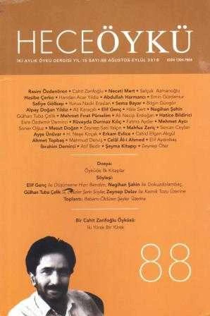 Hece Öykü "İki Aylık Öykü Dergisi" / Yıl: Ağustos - Eylül 2018 Sayı: 88 ürün görseli 1