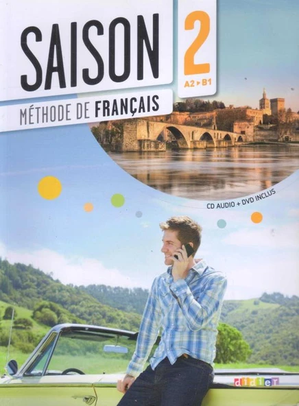 Saison 2 A2-B1 Methode de Français / CD Audio + DVD inclus (2 DVD İlaveli) ürün görseli 1
