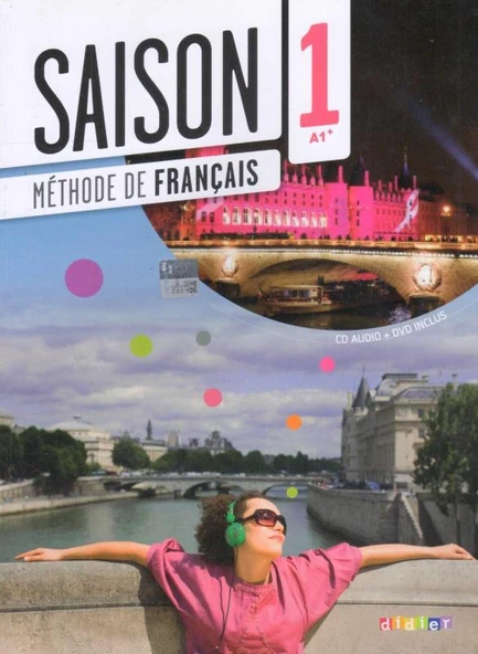Saison 1 + 2 / ensemble de 3 livres (1 A1+ - 2 A2-B1 -  A2+ Cahier d'activites) ürün görseli 1