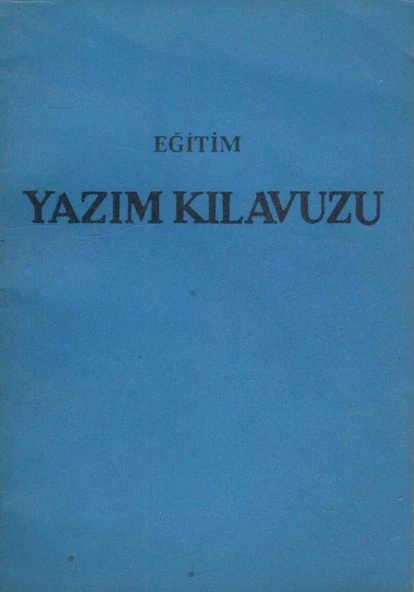 Eğitim Yazım Kılavuzu ürün görseli 1