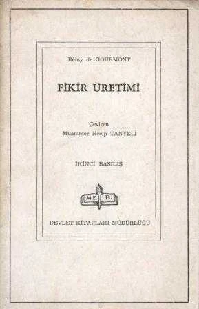 Fikir Üretimi / Muammer Necip Tanyeli - 1968 Yılı İkinci Baskısı ürün görseli 1