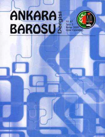 Ankara Barosu Dergisi Yıl: 67 Sayı: 2009/2 ürün görseli 1