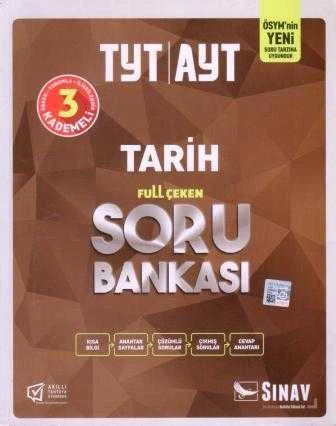 TYT - AYT Tarih Full Çeken Soru Bankası "Kısa Bilgi + Anahtar Sayfalar + Çözümlü Sorular + Çıkmış Sorular + Cevap Anahtarları" (3 Kademeli / Öğren, Yorumla, İlişkilendir) ürün görseli 1