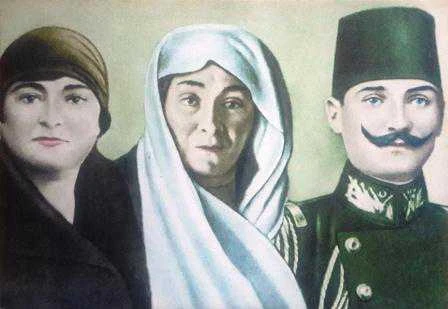 Atatürk Resmi 9 (Ailesi İle) 40,5 X 34 Cm. Mukavva ürün görseli 1