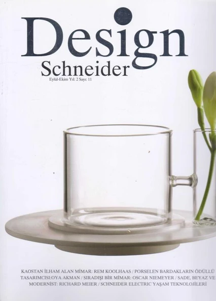 Design Schneider Mayıs - Haziran Yıl: 2 Sayı: 11 - Avrupa Kuşe Kağıda Renkli Resimli İlk Baskısı ürün görseli 1