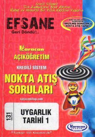 Karacan Açıköğretim Kredili Sistem Nokta Atış Soruları Uygarlık Tarihi 1 131 Kodlu Kitap ürün görseli 1