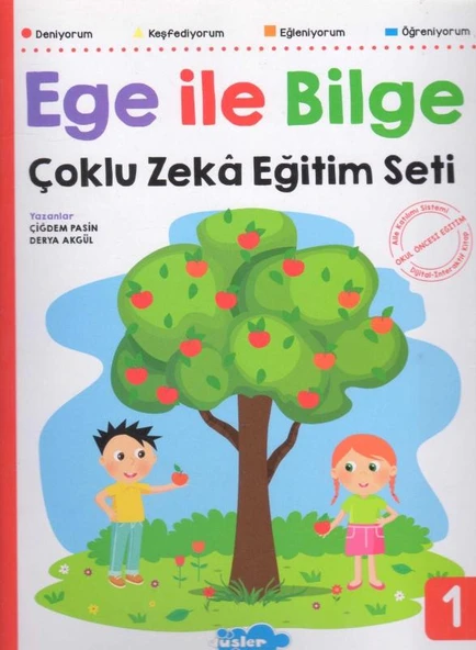 Ege ile Bilge Çoklu Zeka Eğitim Seti Etkinlik Kitapları +4 Yaş (Deniyorum + Keşfediyorum + Eğleniyorum + Öğreniyorum) Okul Öncesi Eğitim - Aile Katılımı Sistemi 17 Kitap Takım ürün görseli 1