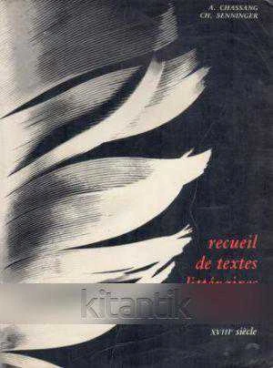 Recueil de Textes Litteraires Français XVIII siecle - 1979 Yılı İlk Baskısı ürün görseli 1
