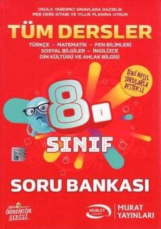 Tüm Dersler (Türkçe, Matematik, Fen Bilimleri, Sosyal Bilgiler, İngilizce, Din Kültürü ve Ahlak Bilgisi) 8. Sınıf Soru Bankası ürün görseli 1