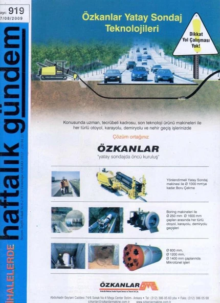 İhalelerde Haftalık Gündem Dergisi Yıl: 2009 Sayı: 919 ürün görseli 1