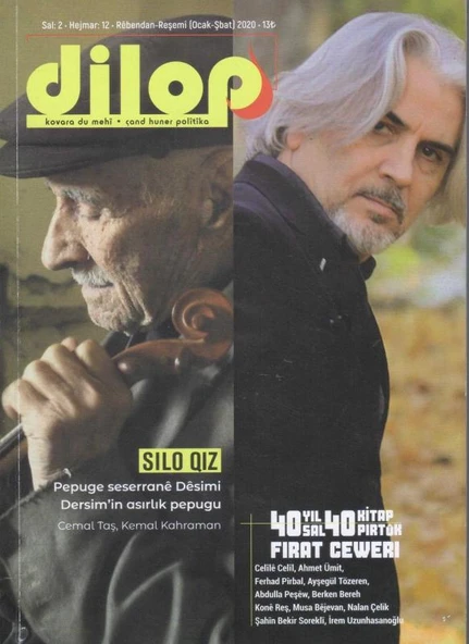 Dilop - Kavara du mehi - cand huner politika - Yıl: 2 - 2020 - Sayı: 12 Kürtçe/Türkçe Dergi ürün görseli 1