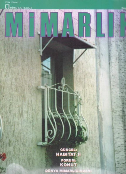 TMMOB Mimarlar Odası Ankara Şubesi Mimarlık Dergisi Yıl: 1995 Sayı: 262 - *Güncel: Habitat II *Forum: Konut *Dünya Mimarlığından: Alvar Aalto, Arata Isozaki ürün görseli 1
