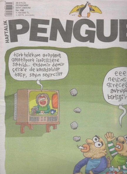 Penguen Haftalık Mizah Dergisi Yıl: 2005 Sayı: 158 ürün görseli 1