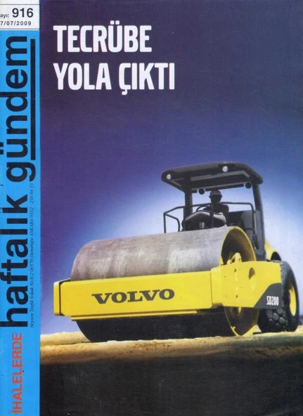 İhalelerde Haftalık Gündem Dergisi Yıl: 2009 Sayı: 916 ürün görseli 1