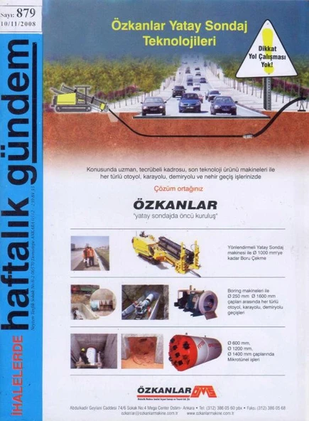 İhalelerde Haftalık Gündem Dergisi Yıl: 2004 Sayı: 879 ürün görseli 1