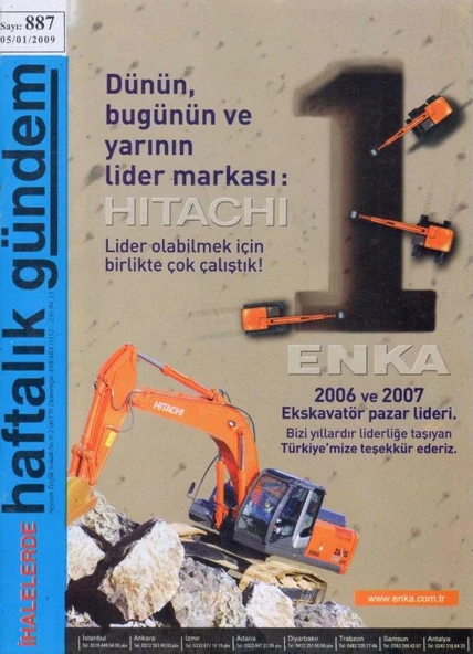 İhalelerde Haftalık Gündem Dergisi Yıl: 2009 Sayı: 887 ürün görseli 1