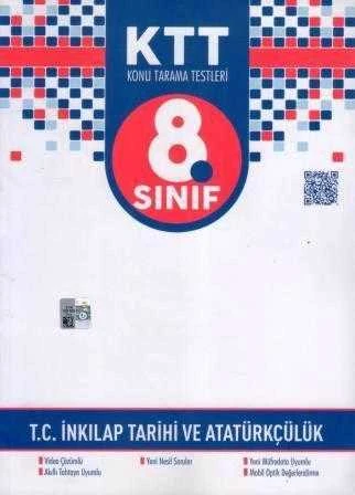 8. Sınıf T.C. İnkılap Tarihi ve Atatürkçülük Konu Tarama Testleri / Akıllı Tahtaya Uyumlu - Yeni Nesil Sotular - Yeni Müfredata Uyumlu ürün görseli 1