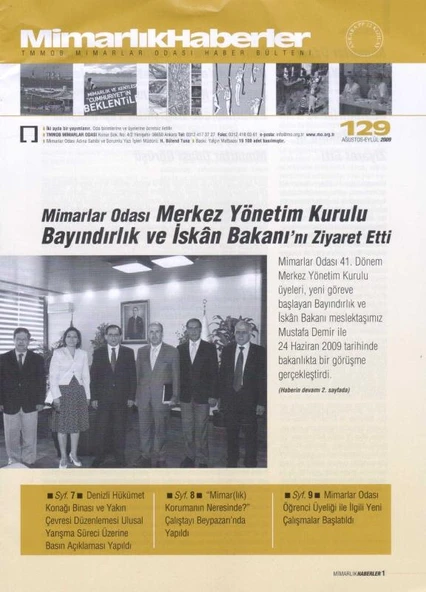 TMMOB Mimarlar Odası Ankara Şubesi / Mimarlık Haberler 7 Sayı Takım Yıl: 2001 - 2011 Sayı: 82 + 127 + 128 + 129 + 131 + 140 + 142 ürün görseli 1