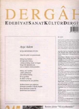 Dergah Aylık Edebiyat Sanat Kültür Dergisi + Özel Eki İle Birlikte "Benim Şiirim (Ya Eyyühennas! Hitabına Kulak Kesilmiştir" / Yıl: 2018 Sayı: 345 Cilt: XXIX ürün görseli 1