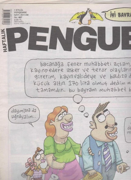 Penguen Haftalık Mizah Dergisi Yıl: 2011 Sayı: 467 ürün görseli 1